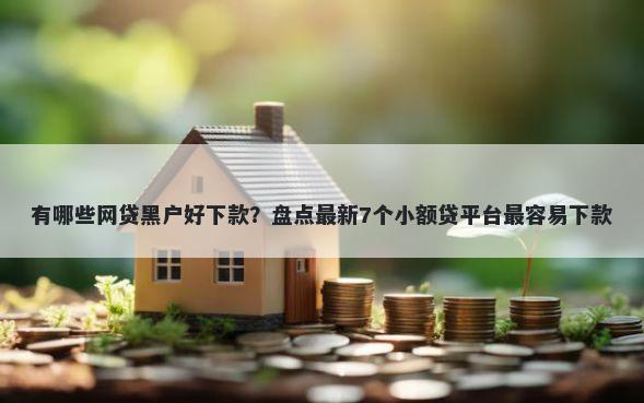 有哪些网贷黑户好下款？盘点最新7个小额贷平台最容易下款