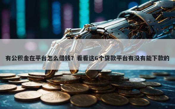 有公积金在平台怎么借钱？看看这6个贷款平台有没有能下款的