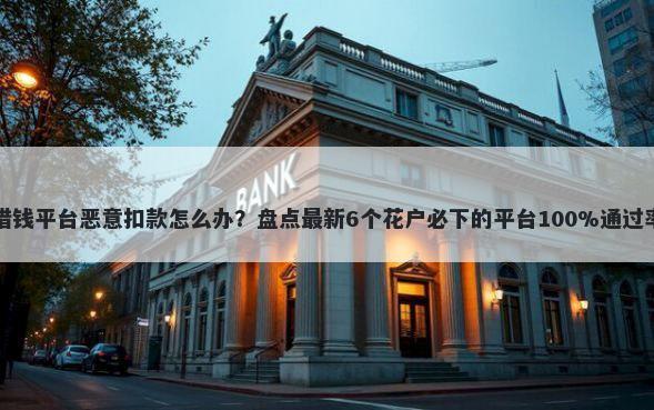 借钱平台恶意扣款怎么办？盘点最新6个花户必下的平台100%通过率