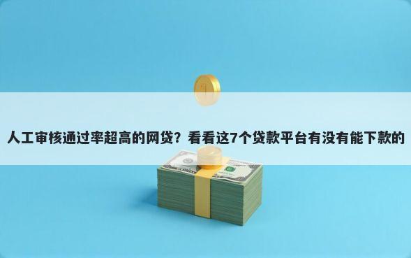 人工审核通过率超高的网贷?看看这7个贷款平台有没有能下款的