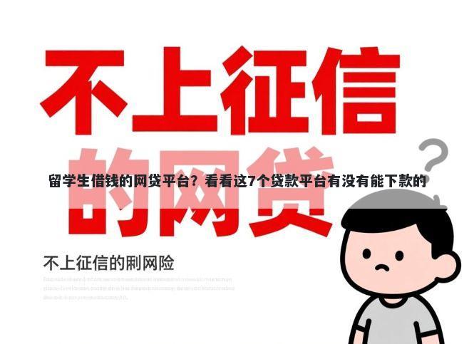 留学生借钱的网贷平台？看看这7个贷款平台有没有能下款的