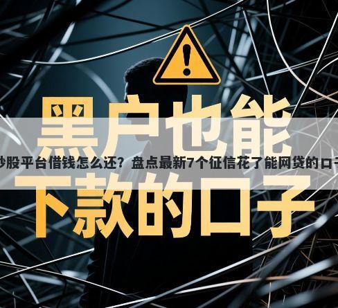 炒股平台借钱怎么还?盘点最新7个征信花了能网贷的口子