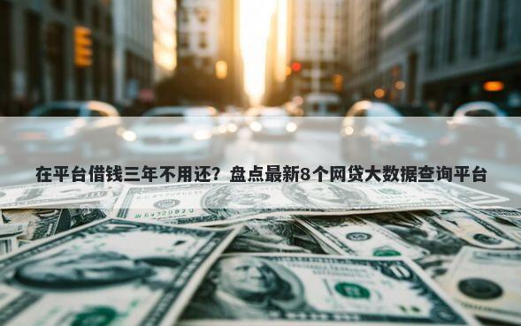 在平台借钱三年不用还？盘点最新8个网贷大数据查询平台