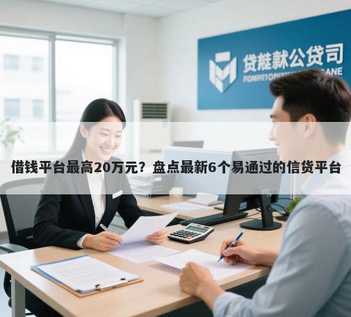 借钱平台最高20万元？盘点最新6个易通过的信货平台