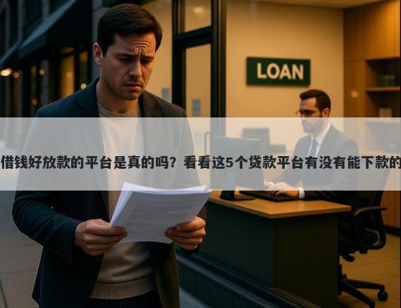 借钱好放款的平台是真的吗?看看这5个贷款平台有没有能下款的