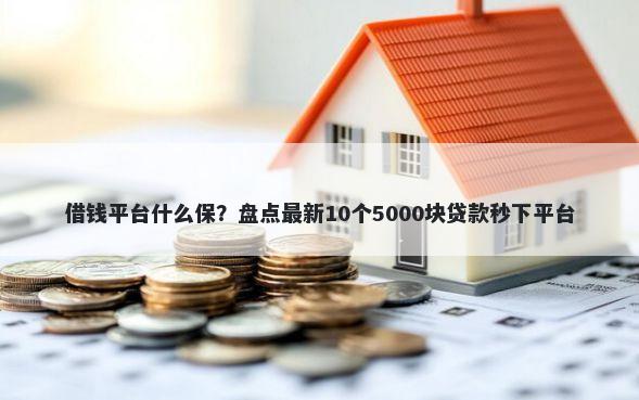 借钱平台什么保？盘点最新10个5000块贷款秒下平台