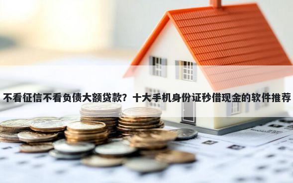不看征信不看负债大额贷款?十大手机身份证秒借现金的软件推荐