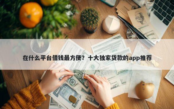 在什么平台借钱最方便？十大独家贷款的app推荐