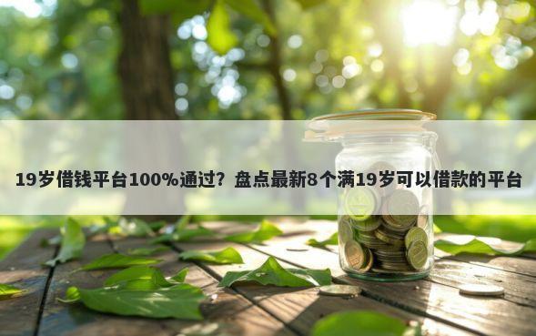 19岁借钱平台100%通过？盘点最新8个满19岁可以借款的平台