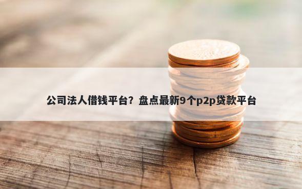 公司法人借钱平台?盘点最新9个p2p贷款平台