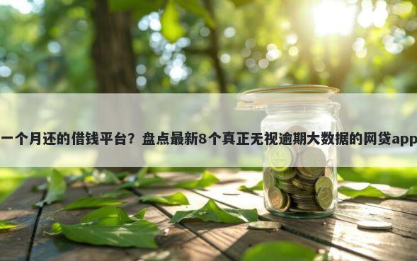 一个月还的借钱平台?盘点最新8个真正无视逾期大数据的网贷app