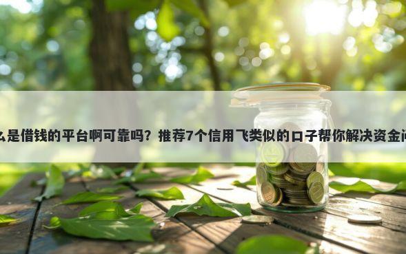 什么是借钱的平台啊可靠吗？推荐7个信用飞类似的口子帮你解决资金问题
