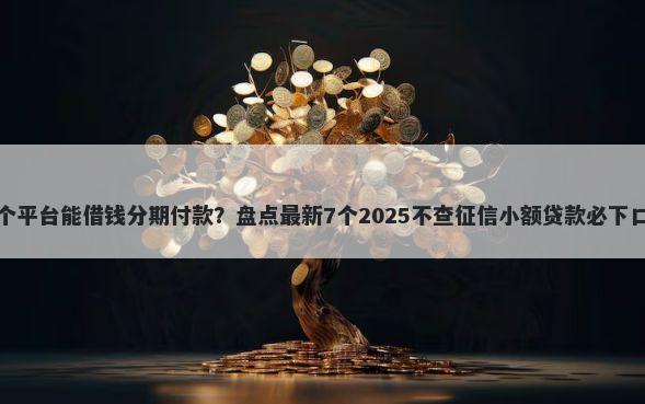 那个平台能借钱分期付款？盘点最新7个2025不查征信小额贷款必下口子