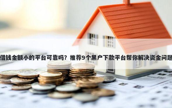 借钱金额小的平台可靠吗？推荐9个黑户下款平台帮你解决资金问题