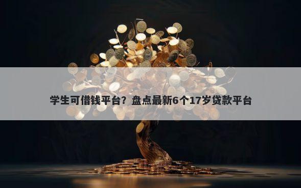 学生可借钱平台？盘点最新6个17岁贷款平台