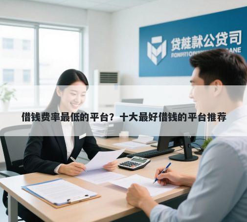 借钱费率最低的平台？十大最好借钱的平台推荐