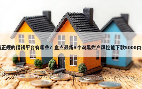 最正规的借钱平台有哪些？盘点最新8个双黑烂户风控能下款5000口子