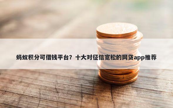 蚂蚁积分可借钱平台？十大对征信宽松的网贷app推荐