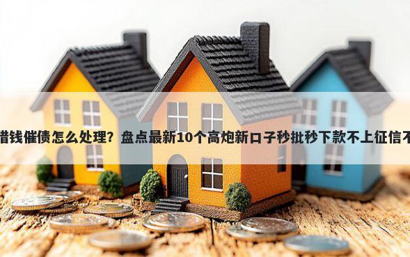 平台借钱催债怎么处理？盘点最新10个高炮新口子秒批秒下款不上征信不用还
