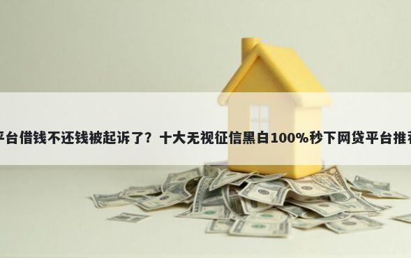 平台借钱不还钱被起诉了?十大无视征信黑白100%秒下网贷平台推荐